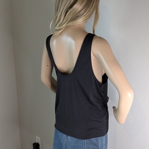 Athleta Tank Top Women's XL Black Essence Twist Front Sleeveless - Picture 6 of 13